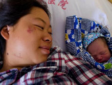 Rescued 'earthquake baby' brings hope
