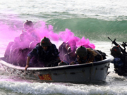 Sophisticated military equipment displayed in land operation of Chinese army