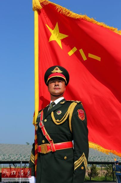 Chinese solders train for V-Day military parade