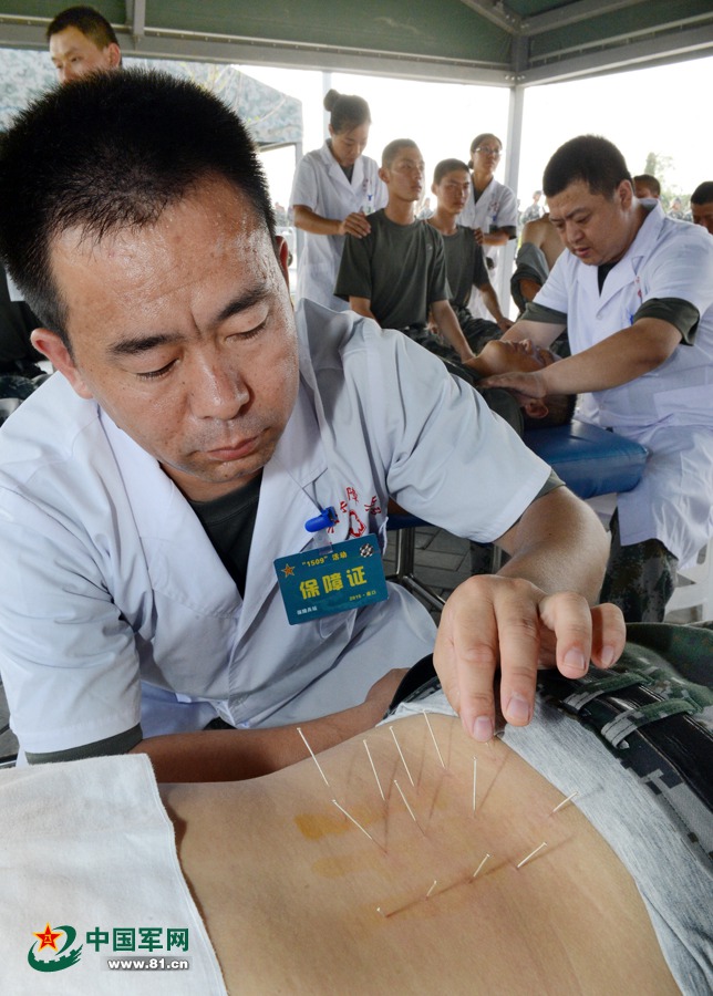 Muscle soreness terminator: Therapist for parade soldiers