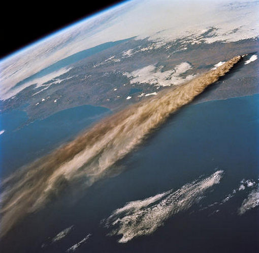 NASA: spectacular volcano eruptions seen from space