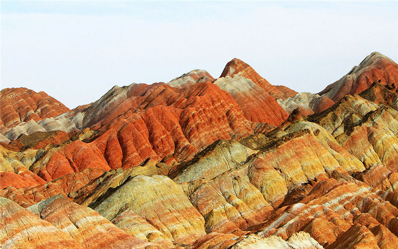 Gorgeous Danxia landform in China