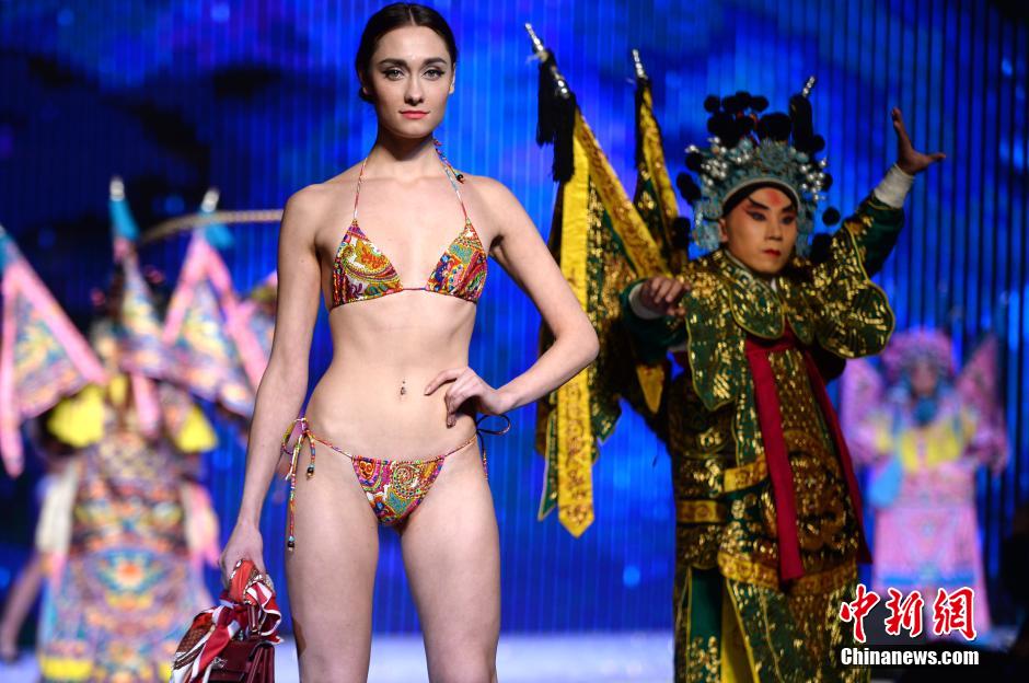 When Peking Opera meets bikini show