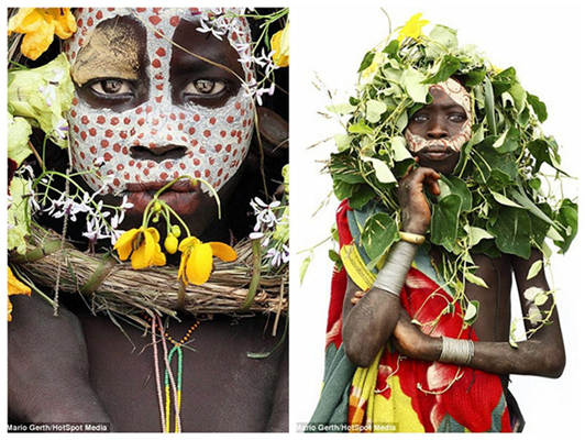 Photographer spends seven years taking intimate portraits of African tribes 