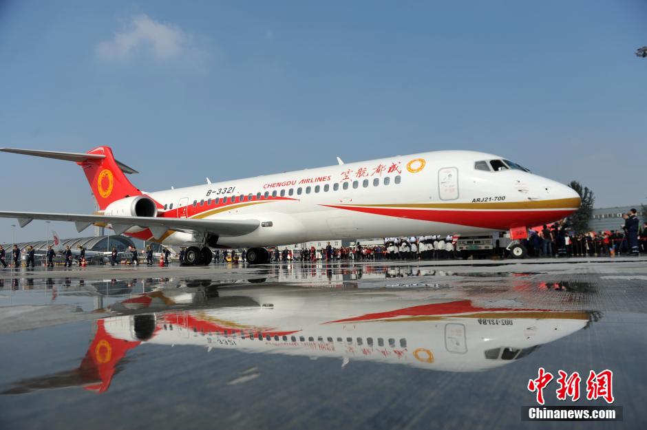 China-made ARJ21 regional jetliner popular with Sichuan locals