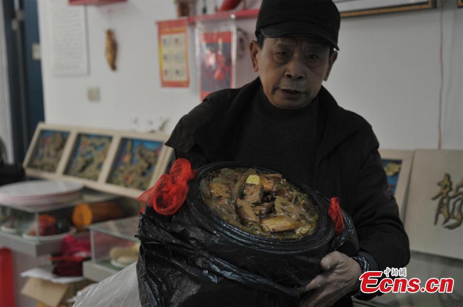 Man uses foam and plastic to create artworks