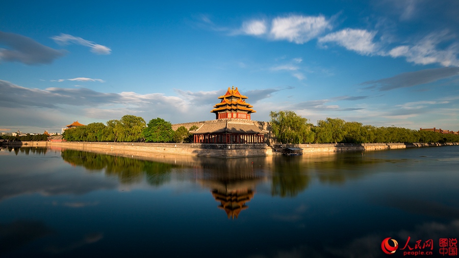 The watchtower of the Forbidden City in 2015