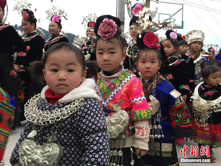 Miao people celebrate traditional New Year in Guizhou