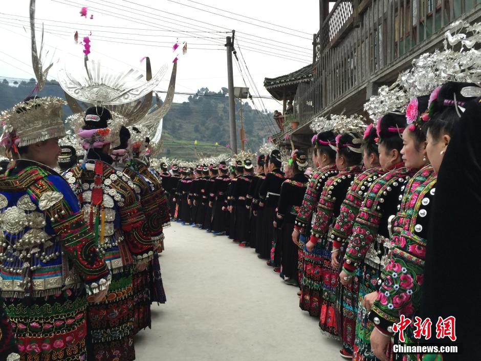 Miao people celebrate traditional New Year in Guizhou