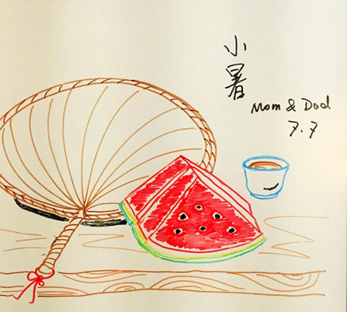 Post-80s parents draw 24 solar terms for their baby daughter
