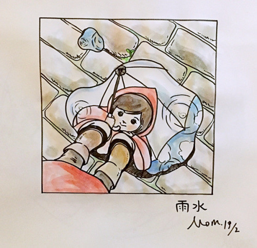 Post-80s parents draw 24 solar terms for their baby daughter
