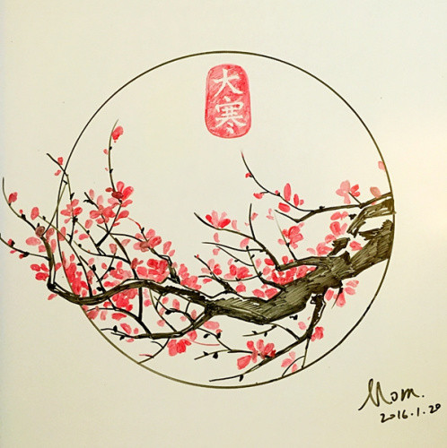 Post-80s parents draw 24 solar terms for their baby daughter
