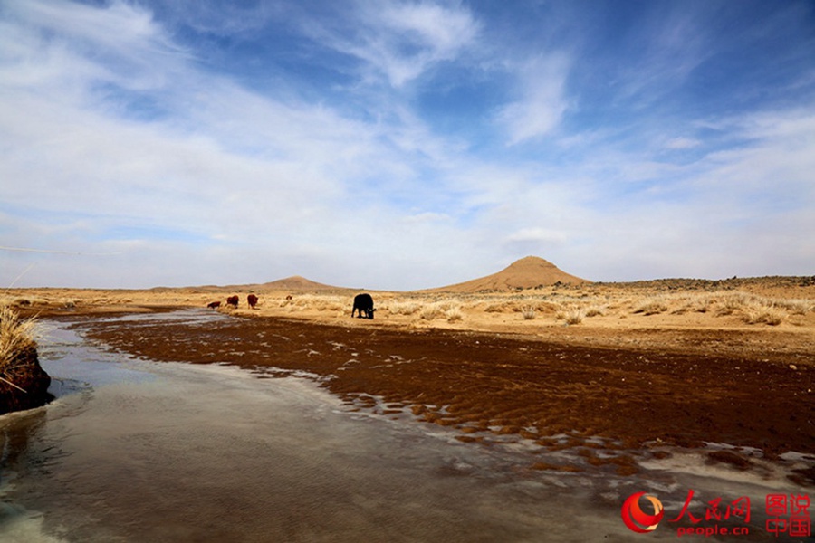 Chahar paleovolcano in early spring
