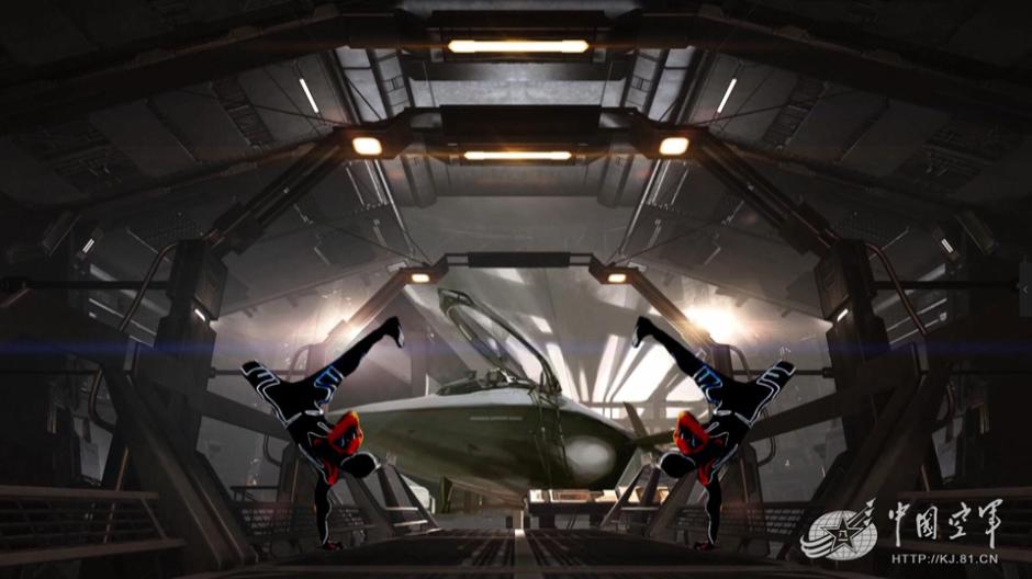 J-20 fighters in 3D video