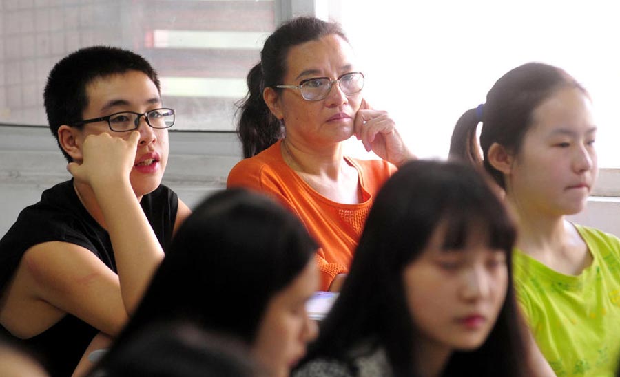 Mother demonstrates love for autistic son by becoming his 'classmate'