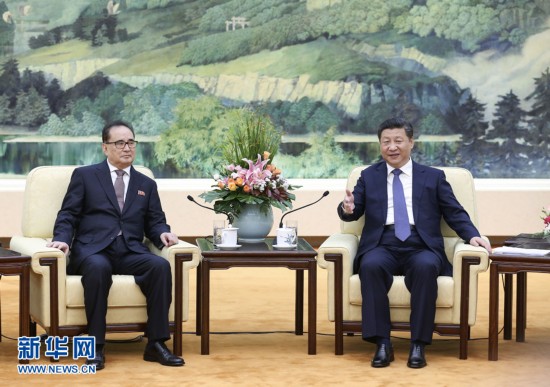 President Xi meets DPRK delegation