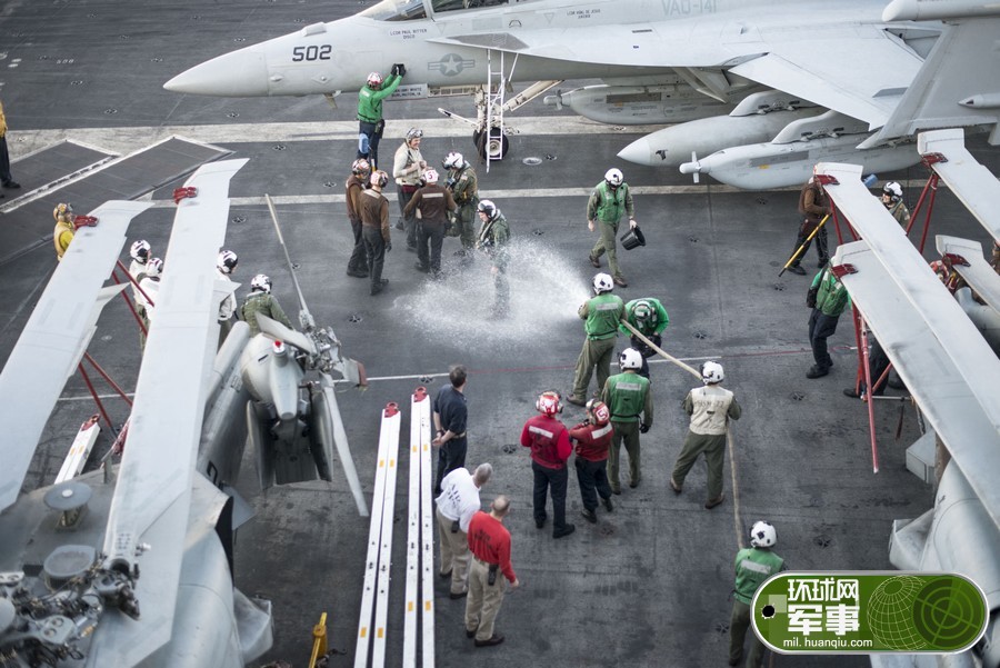 U.S. fighter jet flies over South China Sea