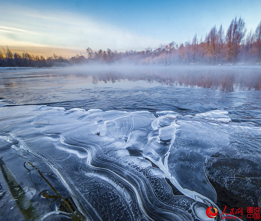Winter scenery of Duobukur River