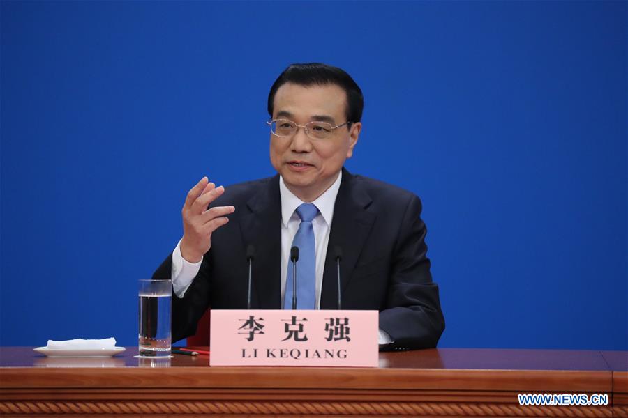Chinese Premier Li Keqiang meets the press