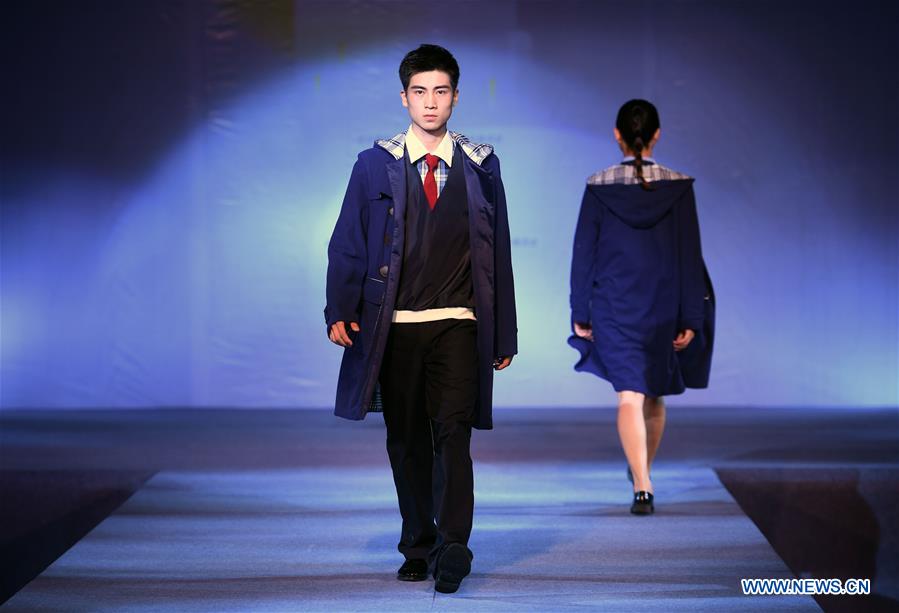Creations presented at school uniform design contest in Hunan