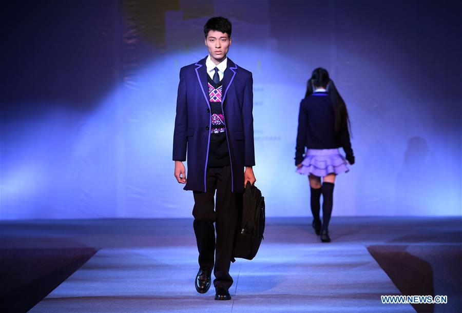 Creations presented at school uniform design contest in Hunan