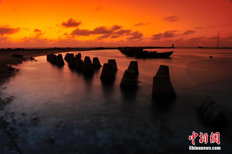 Beautiful scenery of Sansha city in South China Sea