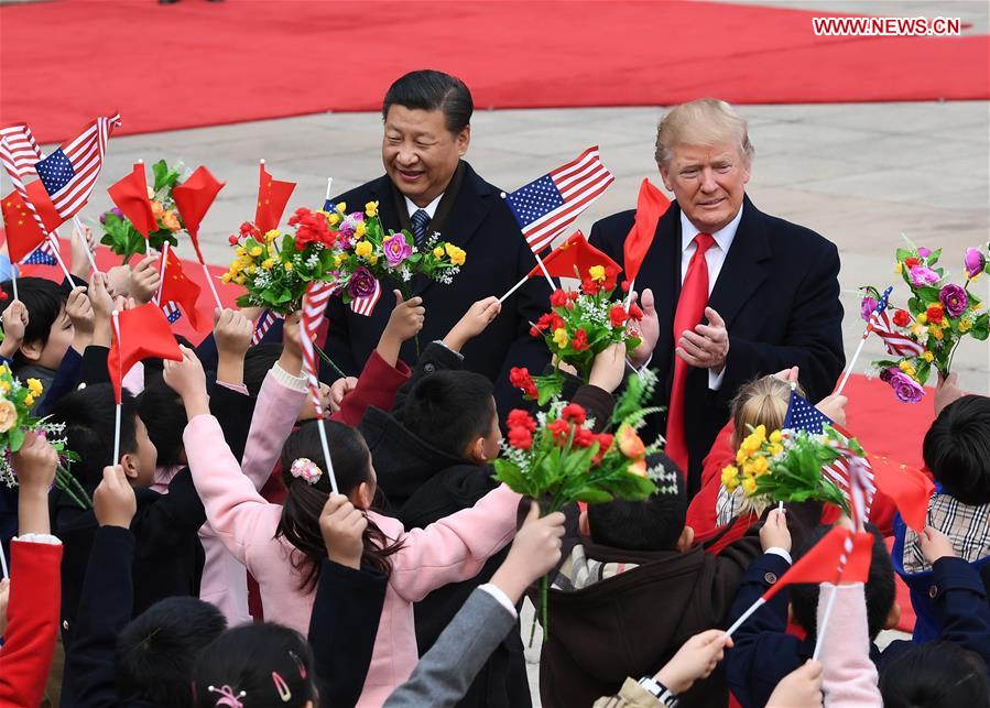 CHINA-BEIJING-XI JINPING-TRUMP-WELCOME CEREMONY (CN)