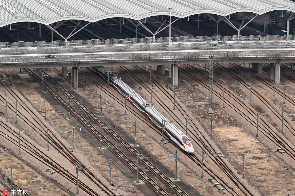 Guangzhou-Shenzhen-Hong Kong high-speed rail starts trial operation