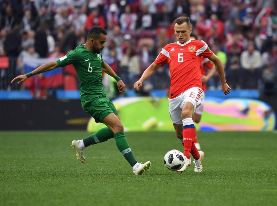 Cheryshev leads Russia to 5-0 rout of Saudi Arabia