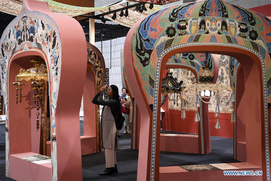 Exhibition of 3rd Silk Road Int'l Cultural Expo held in Dunhuang