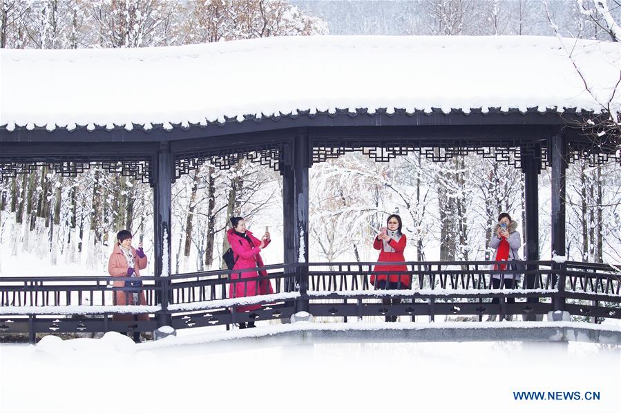 Snow scenery of tourism resorts across China