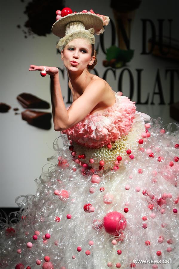 Opening show of 6th Brussels Chocolate Salon in Belgium