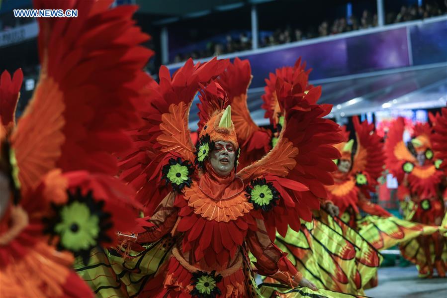Carnival parade held in Sao Paulo, Brazil