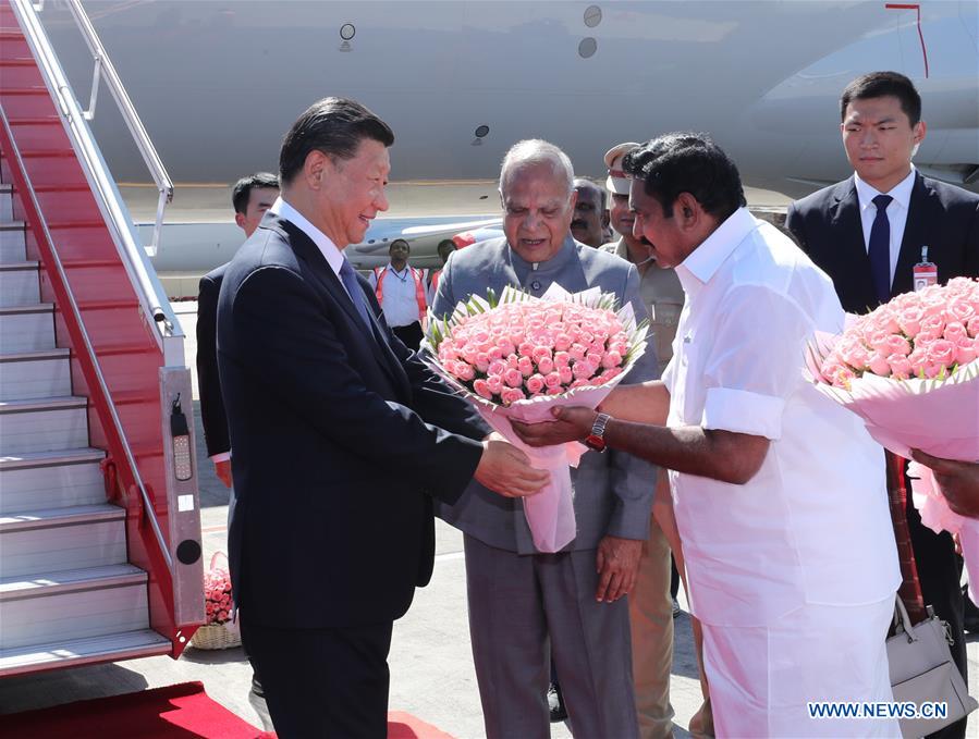 Xi arrives in India for informal meeting with Modi