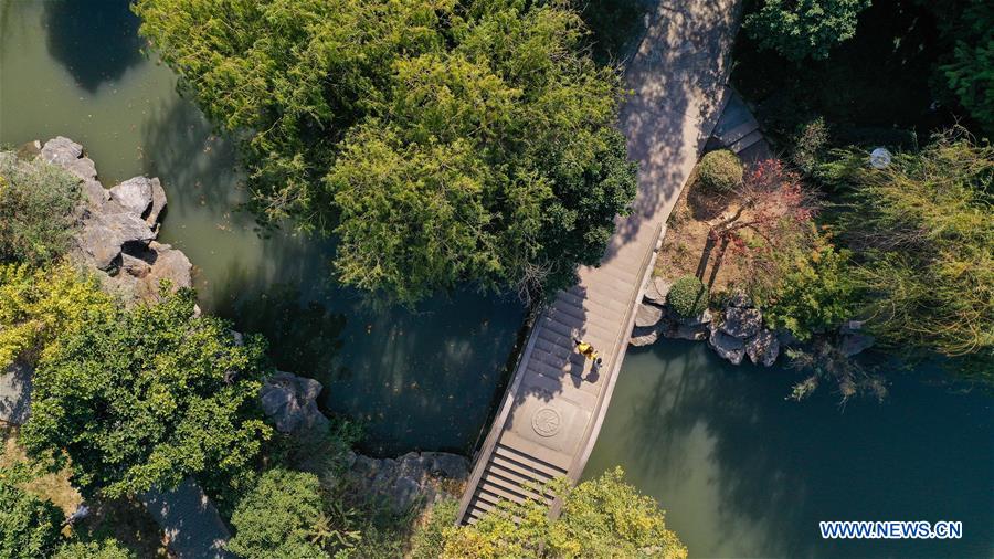 Scenery of Huaqiao economic development zone in China's Jiangsu