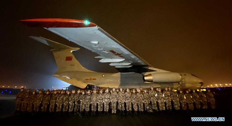 Medical aid team of Army Medical University leaves for Wuhan