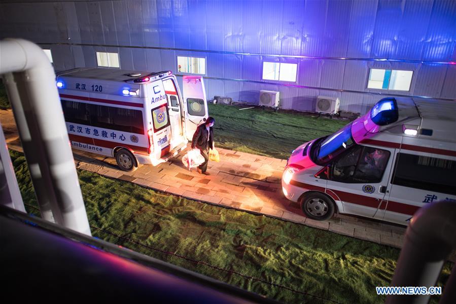 Makeshift hospital in Wuhan receives coronavirus-infected patients