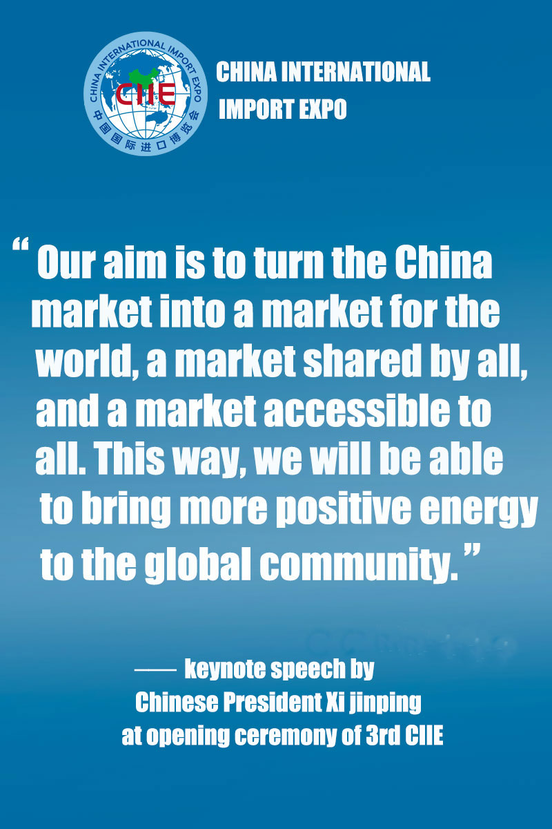 Infographics: keynote speech by Chinese President Xi Jinping at opening ceremony of 3rd CIIE