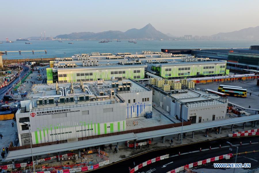 Construction of central gov't-funded temporary hospital for COVID-19 patients completed in Hong Kong