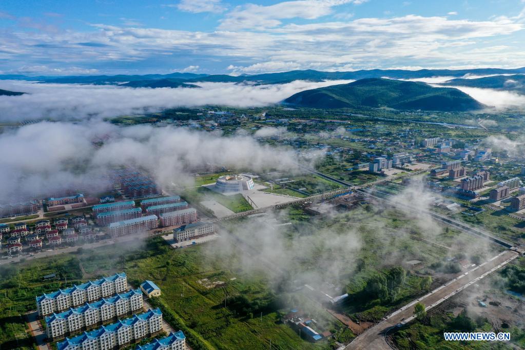 Aerial view of Hulun Buir in north China