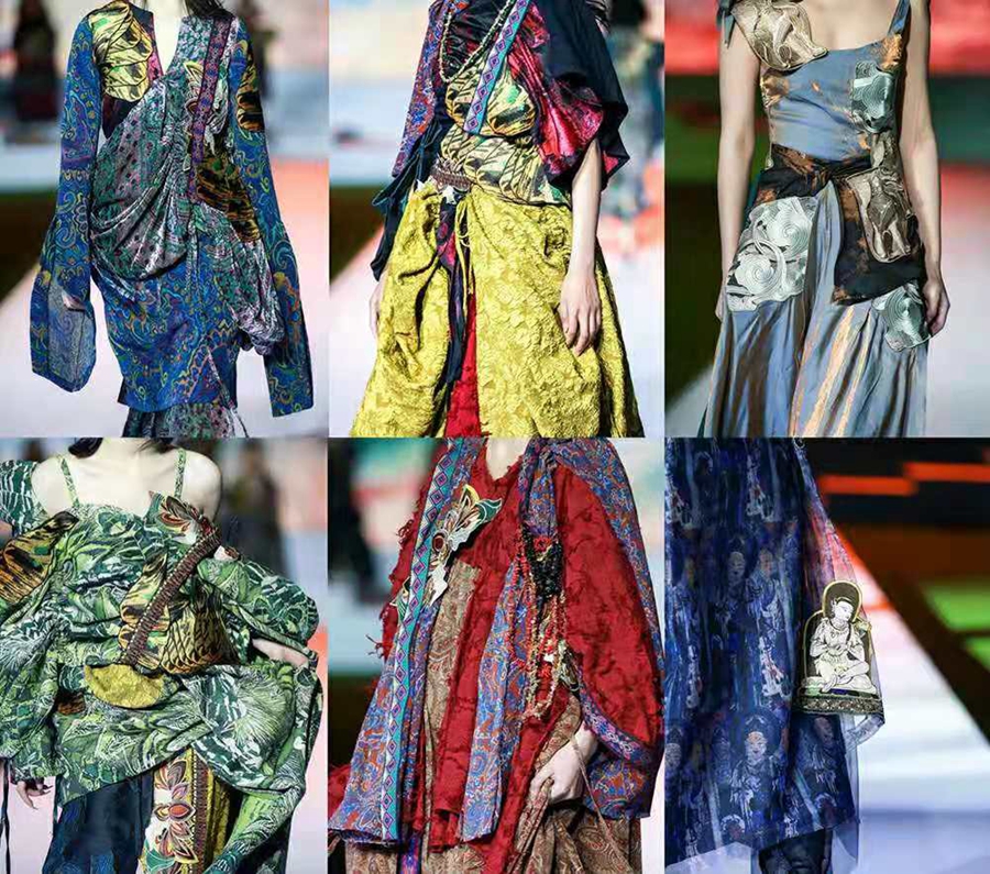 Dunhuang elements shine at int’l fashion week