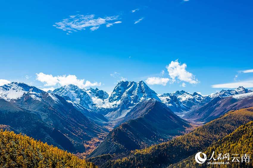 Autumn scenery at Baima Snow Mountain Natural Reserve in SW China’s Yunnan