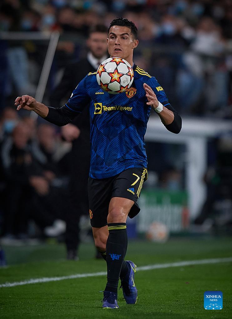 Cristiano Ronaldo seen at Group F match of UEFA Champions League