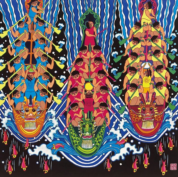 Farmer paintings depict bountiful harvests