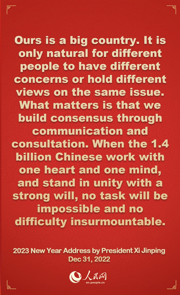 Highlights: 2023 New Year Address by President Xi Jinping