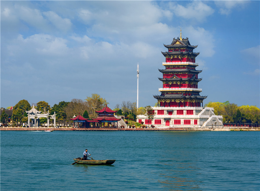 Fascinating spring scenery of Balihe scenic area in E China's Anhui