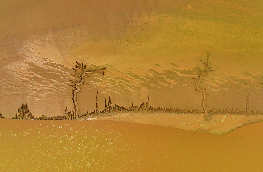 A bird's-eye view of crisscrossing