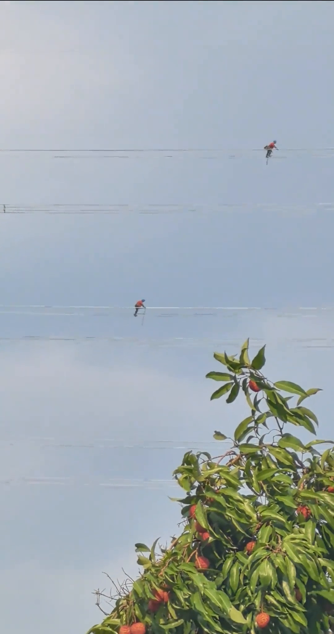 Power workers shine under scorching sun