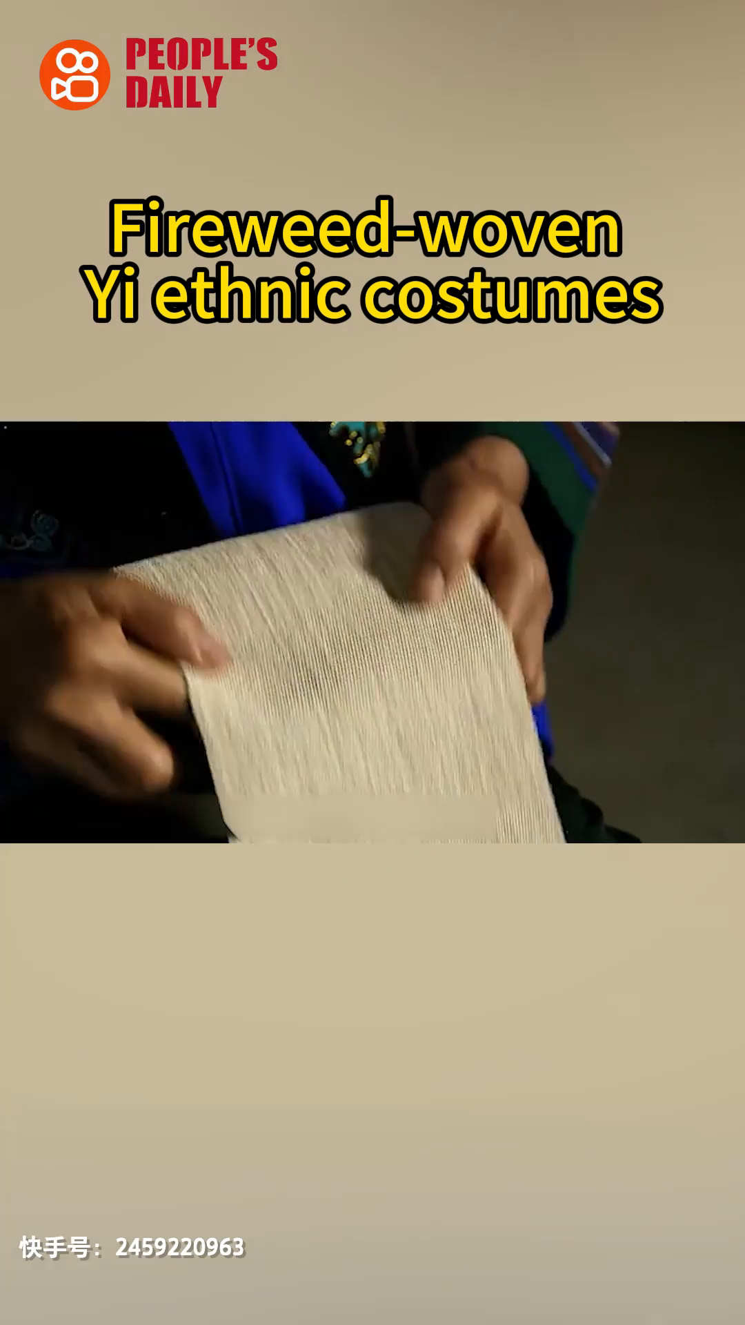 Trending in China | Fireweed-woven Yi ethnic costumes