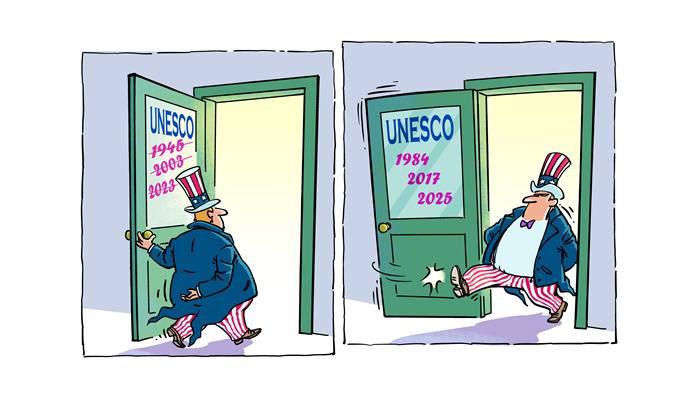 U.S. decision to withdraw from UNESCO again is blatant act of putting America First